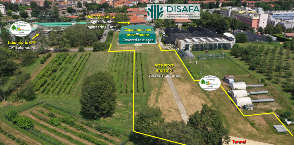 Vista dall'alto di Disafa e CPT