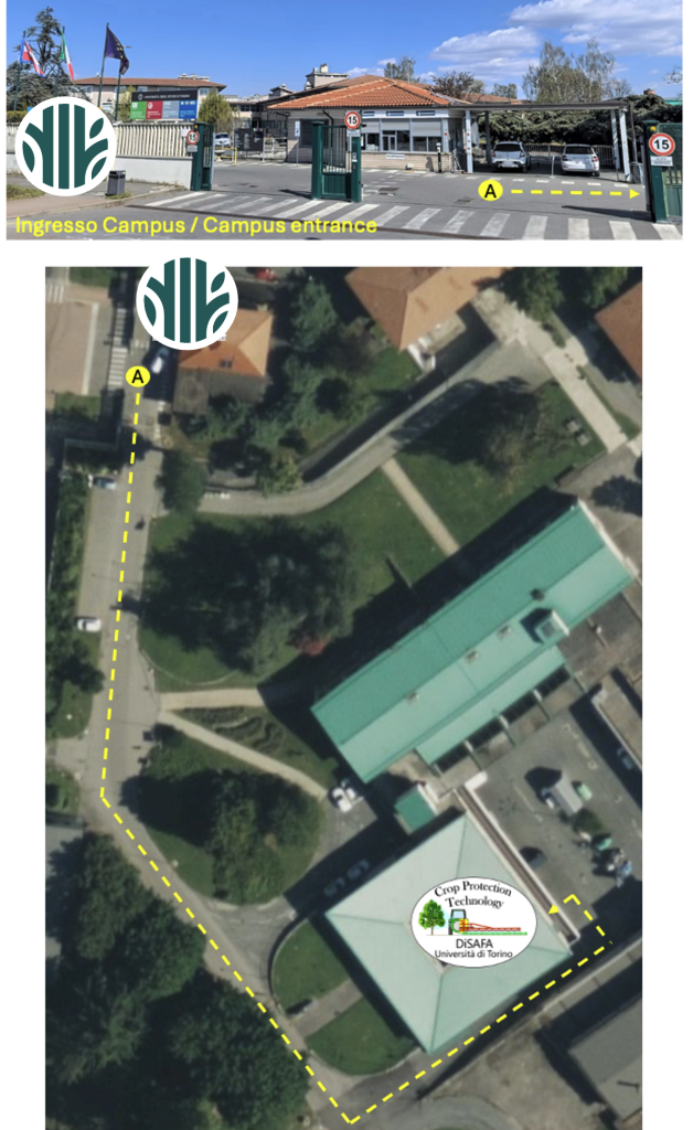 Percorso pedonale per lab CPT