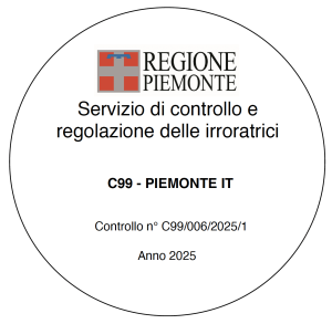 Bollino regione piemonte controllo irroratrici